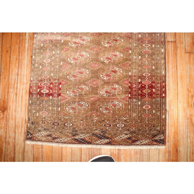 Antique Zabihi Collection Tribal Turkeman Rug - 2'9" x 4' For Sale - Image 4 of 9