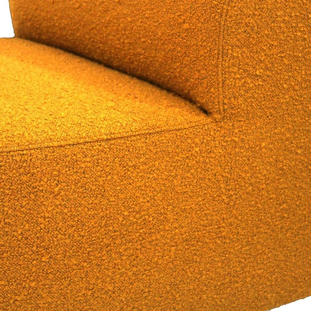Goldenrod Modular Armchairs in Mustard Wool Upholstery, Italy, 1970, Set of 3 For Sale - Image 8 of 10
