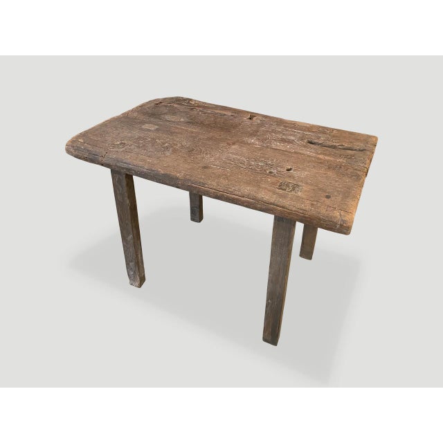 Tribal Andrianna Shamaris Wabi Sabi Console or Side Table For Sale - Image 3 of 6