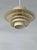 Scandinavian Cream Pendant Lamp with 7 Layers from Jeka, Denmark, 1960s For Sale - Image 10 of 18