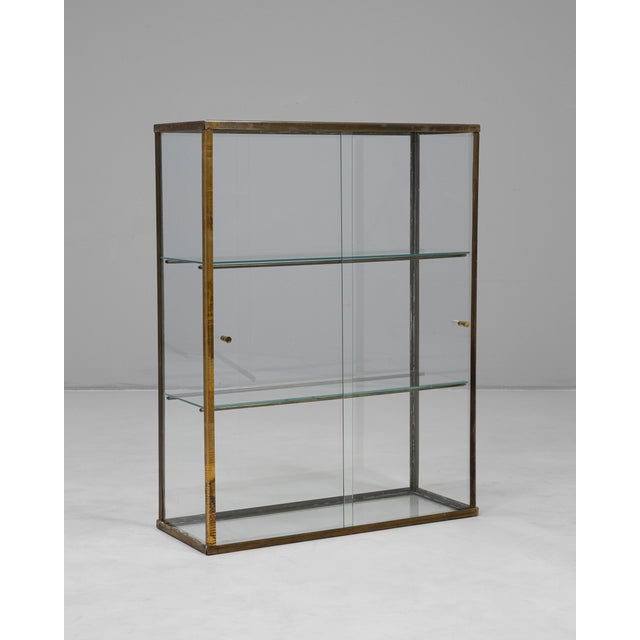 Metal 20th Century French Industrial Metal Display Case For Sale - Image 7 of 18