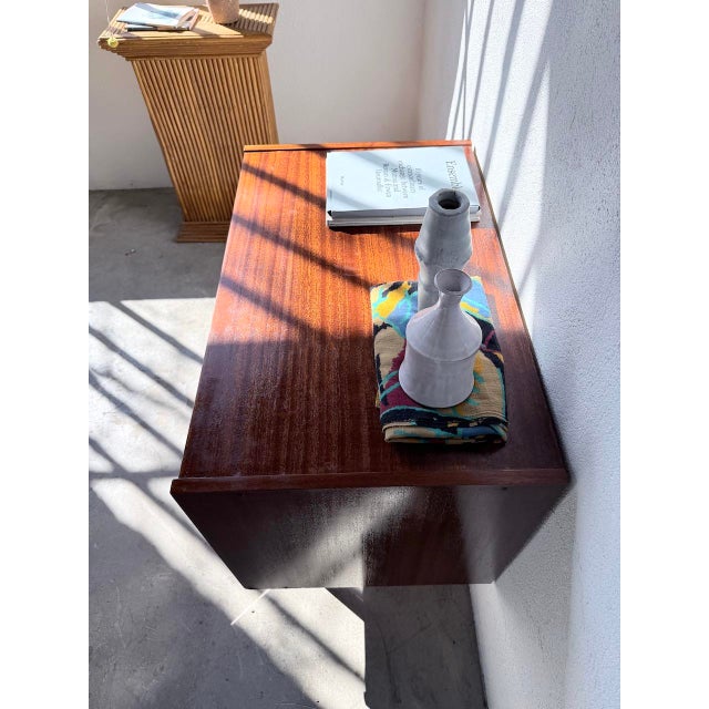 Teak Chest of Drawers with Leather Handles, 1960s For Sale - Image 11 of 18