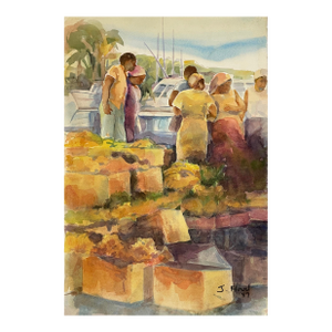 1987 Southern Coastal Painting Jackie Flood