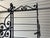 Ebony Antique French Bakers Rack Brass and Iron Multiple Shelves For Sale - Image 8 of 11