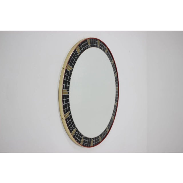Mid-Century Mozaic Wall Mirror, Germany, 1970s For Sale - Image 4 of 7