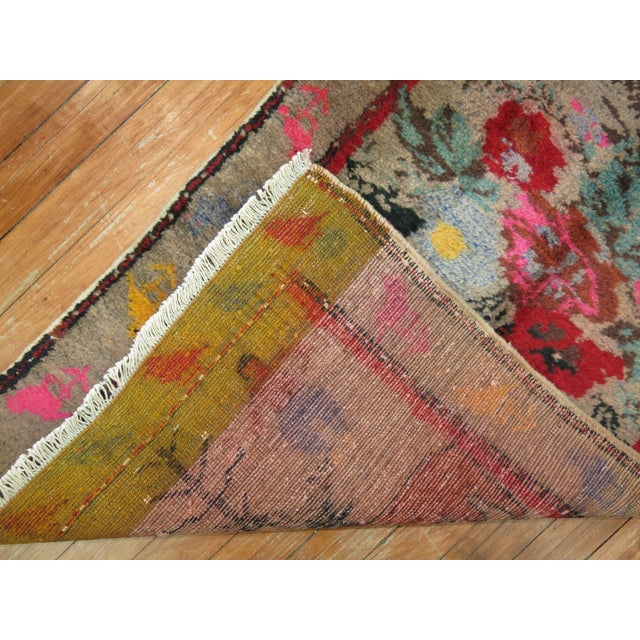 Pictorial Animal Human Turkish Rug, Mid 20th Century - 2'2" x 3'6" For Sale In New York - Image 6 of 6