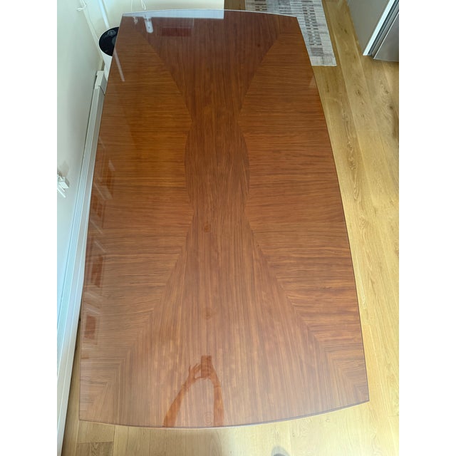 Late 20th Century Postmodern Dining Table Attr. P. Costantini (With Leaves) For Sale In New York - Image 6 of 12