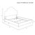 Cal King Bed in Velvet Ink For Sale In Chicago - Image 6 of 6