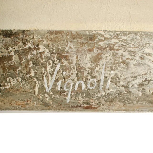 Surrealism "Chicken or the Egg" Surrealist Oil Painting by Fernando Vignoli (Late 20th C.) For Sale - Image 3 of 12