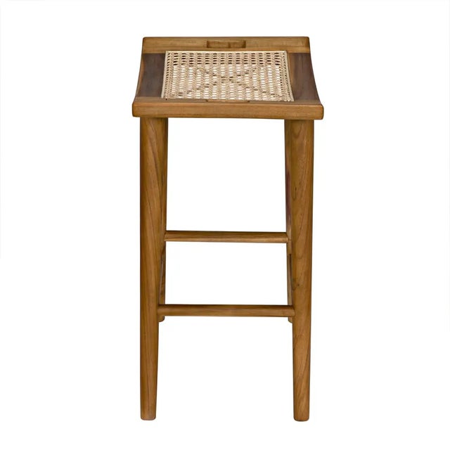 2020s Murphy Counter Stool, Teak For Sale - Image 5 of 5