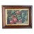 19th Century American Oil Painting Study of Apples on a Branch in Walnut Frame For Sale