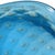 Glass Vintage Barbini Murano Sky Blue Gold Flecks Control Bubbles Vintage Italian Art Glass Bowl Ashtray For Sale - Image 7 of 7