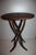 Contemporary Small Round Folding Wooden Side Table For Sale - Image 3 of 18