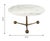 Not Yet Made - Made To Order Orbital White Marble Cocktail Table For Sale - Image 5 of 6