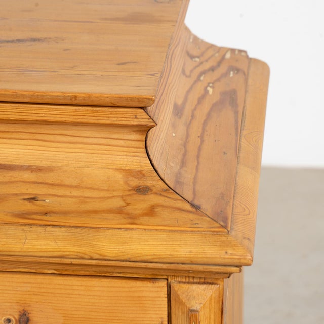 19th Century Danish Pine Chest of Four Drawers With Hidden Top Storage For Sale - Image 11 of 17