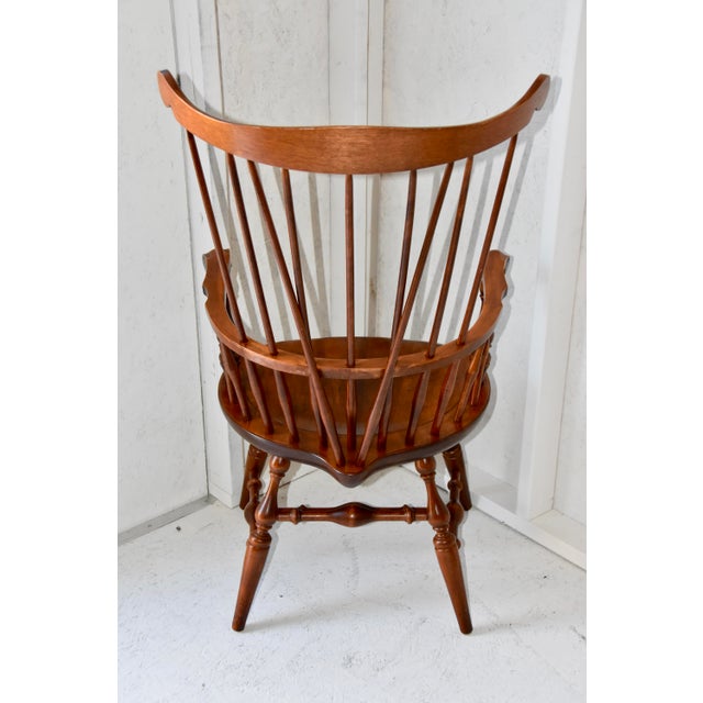 Windsor Captains Chair by Nichols & Stone Maple Fiddle Back Chairish