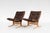 Vintage Siesta Chairs in Brown Leather by Ingmar Relling for Westnofa, 1970s, Set of 2 For Sale - Image 5 of 5
