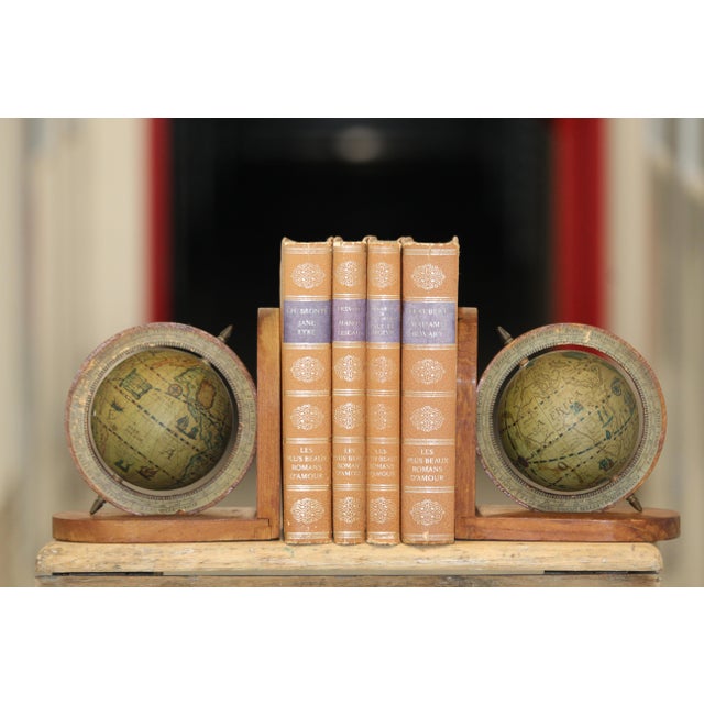 World Globe Bookends, Set of 2 For Sale - Image 13 of 13