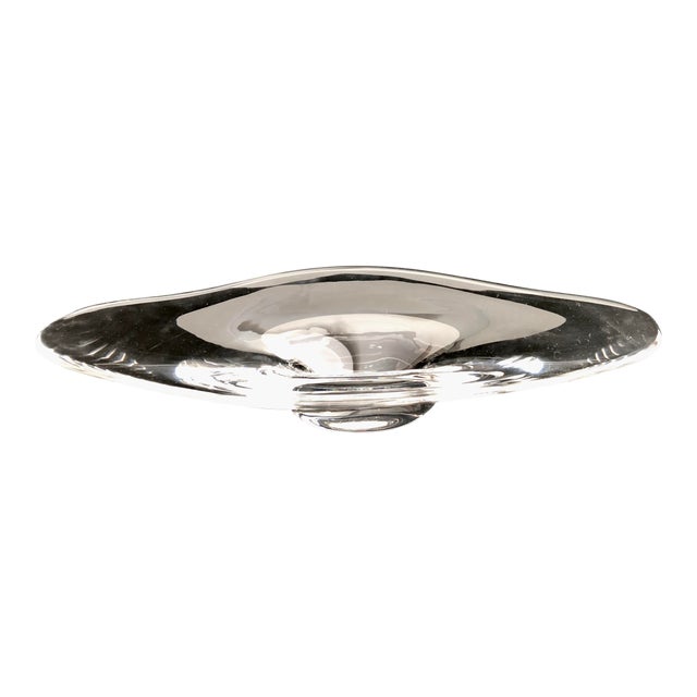 Late 20th Century Steuban Crystal Oval Centerpiece Bowl Chairish