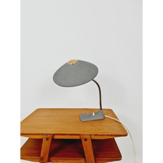 Art Deco German Brass Metal Table Lamp, 1950s For Sale - Image 11 of 11