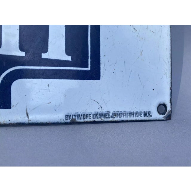 Vintage Porcelain Advertising Sign Lehigh Cement Humphrey Co. For Sale - Image 6 of 8