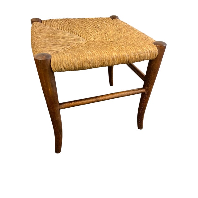 Vintage Mid Century Piazza Original Italian Set of 3 Rush Seat Nesting Stools/Tables, Attributed to Gio Ponti For Sale - Image 13 of 17