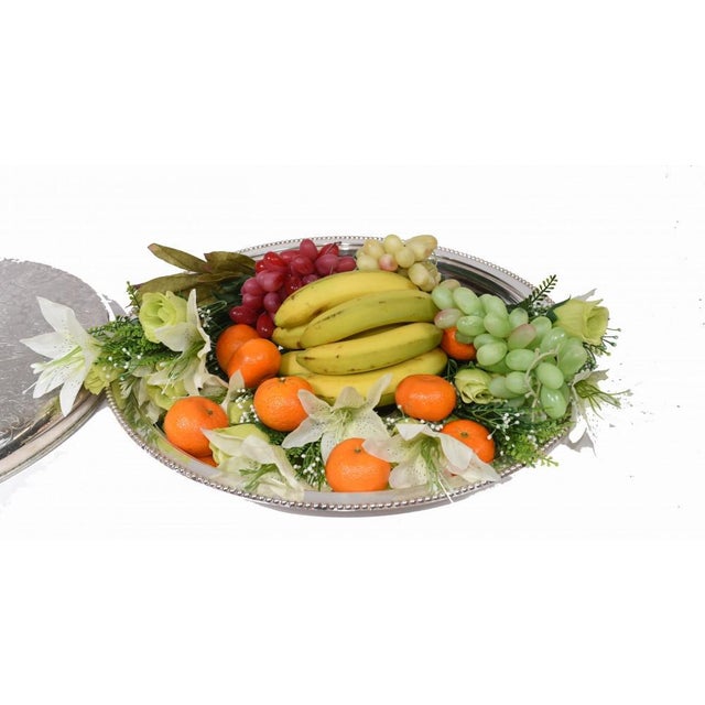 Victorian Silver Plate Tray Serving Lidded Food Dome Platter For Sale - Image 9 of 12
