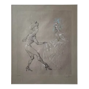 1960s "Untitled IV" Figurative Signed and Numbered Engraving by Leonor Fini
