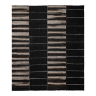 1960s Vintage Wool Oversize Turkish Kilim Rug 9'6'' X11'8'' For Sale