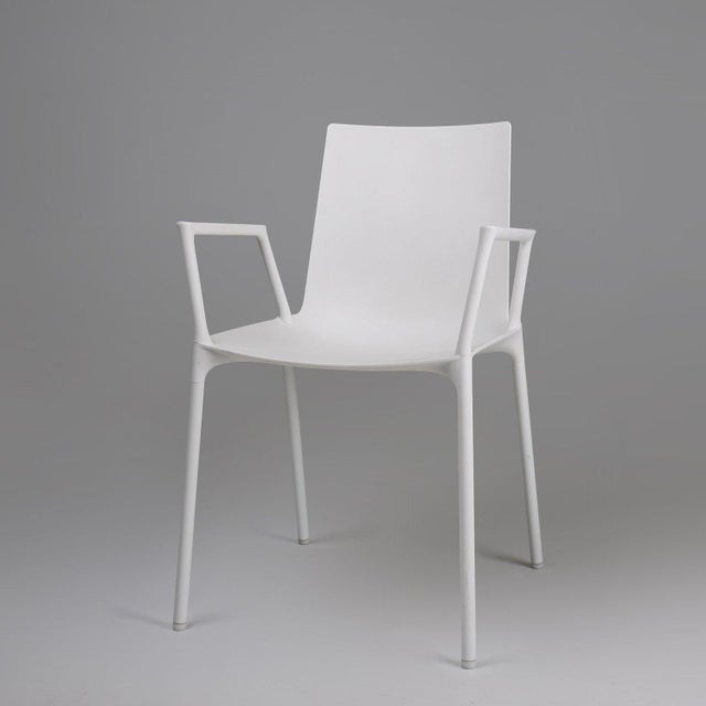 Vintage White Design Chair with Armrests, Belgium, 2000s For Sale - Image 11 of 11
