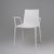 Vintage White Design Chair with Armrests, Belgium, 2000s For Sale - Image 11 of 11