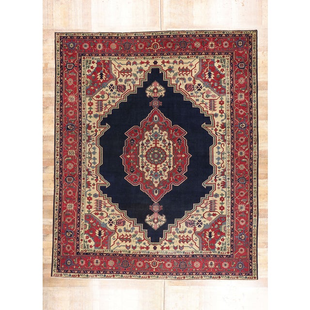 Late 19th Century Turkish Serapi Rug, 12'00 X 14'08 For Sale - Image 10 of 10