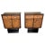 Italian Art Deco Nightstands in Burl Walnut, 1940s, Set of 2 For Sale - Image 11 of 11