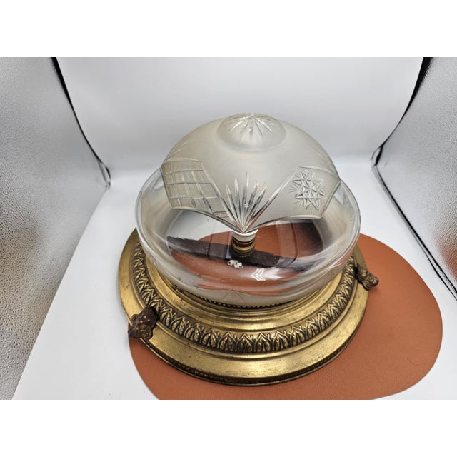 Brass Ceiling Lamp, 1890s For Sale - Image 3 of 6