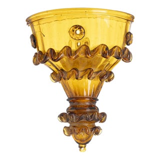 19th Century Glass Wall Flower Pot For Sale