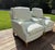 1990s Pair of Clayton Lounge Chairs by Howard Chairs LTD With Custom Slipcovers For Sale - Image 5 of 18