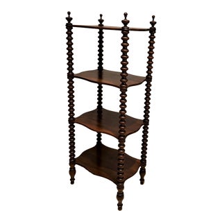Mahogany Turned-Post Etagere, Ca:1820, Italy For Sale