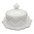 Vintage Westmoreland Old Quilt Milk Glass Cheese or Butter Dish/Lid For Sale