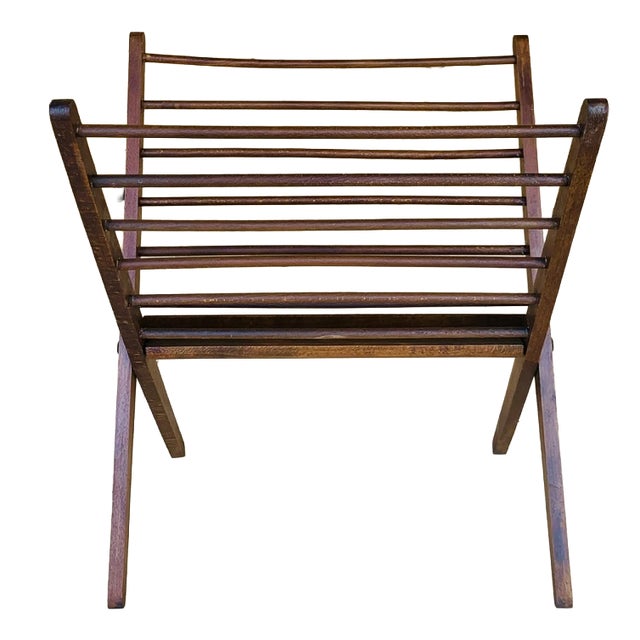 Mid-Century Folding Magazine Rack attributed to Cees Braakman, 1960s For Sale