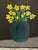 Rustic Whimsical Framed Flowers in a Vase Artisan Painting For Sale - Image 4 of 9