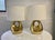 Pair of Robert Abbey Contemporary Gold Table Lamps Very modern, sexy and luxe gold lamps. Lamps look fantastic; modern ,...