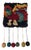 Handmade Rya-Style Wool Tapestry with Pom-Poms, 1970s For Sale