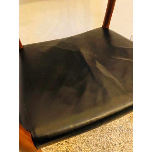 Teak & Leather Dining Chair by N.O. Møller for J.L. Møllers, 1950s For Sale - Image 14 of 15