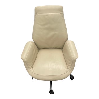 Poltrona Frau Leather Executive Chair For Sale