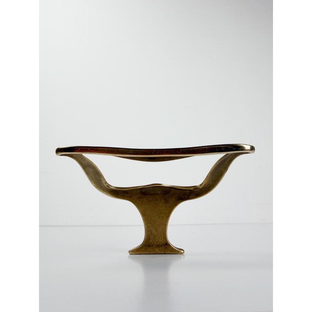 Mid-Century Modern Italian Brass Wall Coat Hooks in the style of Osvaldo Borsani, 1950s, Set of 2 For Sale - Image 13 of 18