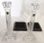 Early 21st Century Waterford Crystal Candlesticks on Wood Plinths- a Pair For Sale - Image 5 of 13