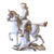 18th Century Gorgeous Tabletop Porcelain Cavalry Figurine Decor (W) For Sale