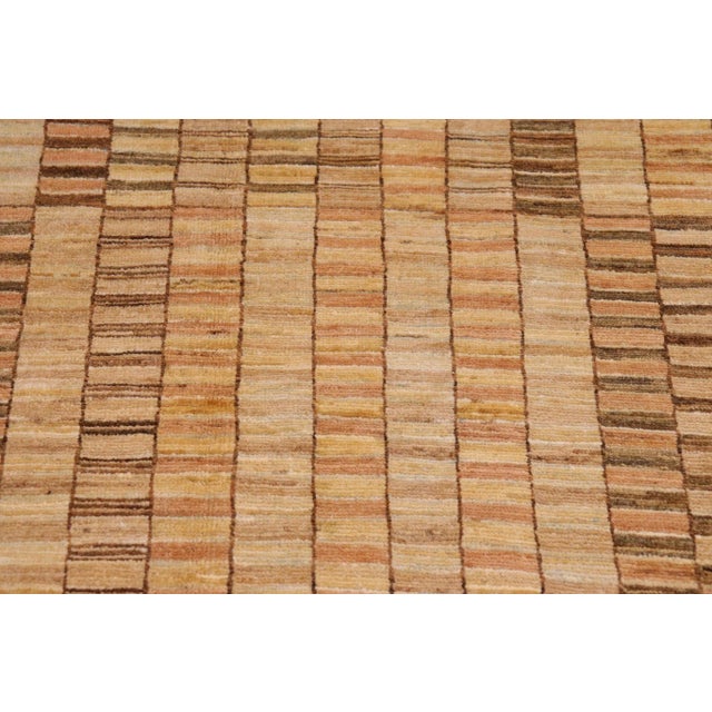1990s 1990s 1990's Boho Chic Gabbeh Tan/Brown Wool Rug - 7'8" X 9'8" For Sale - Image 5 of 10