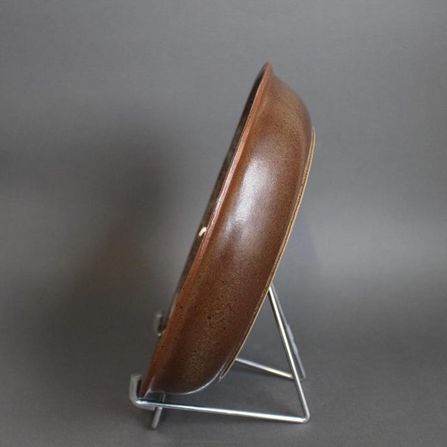 1960s Stoneware Bowl with Sun Motif by Jean-Claude Taburet for Hb Henriot, 1960s-1970s For Sale - Image 5 of 18