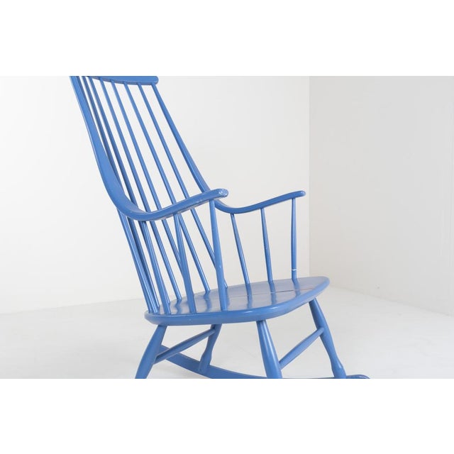 Lena Larsson Grandessa Rocking Chair attributed to Lena Larsson for Nesto, 1960s For Sale - Image 4 of 11